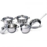 Conjunto de Panelas Inox 5 peças - Multipresentes